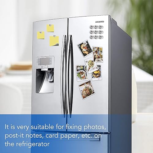 Miniatura 98 de Imanes para refrigerador, 20 unidades, imanes tipo chincheta de metal, dorados, ideales para pizarras blancas, oficinas, aulas o mapas