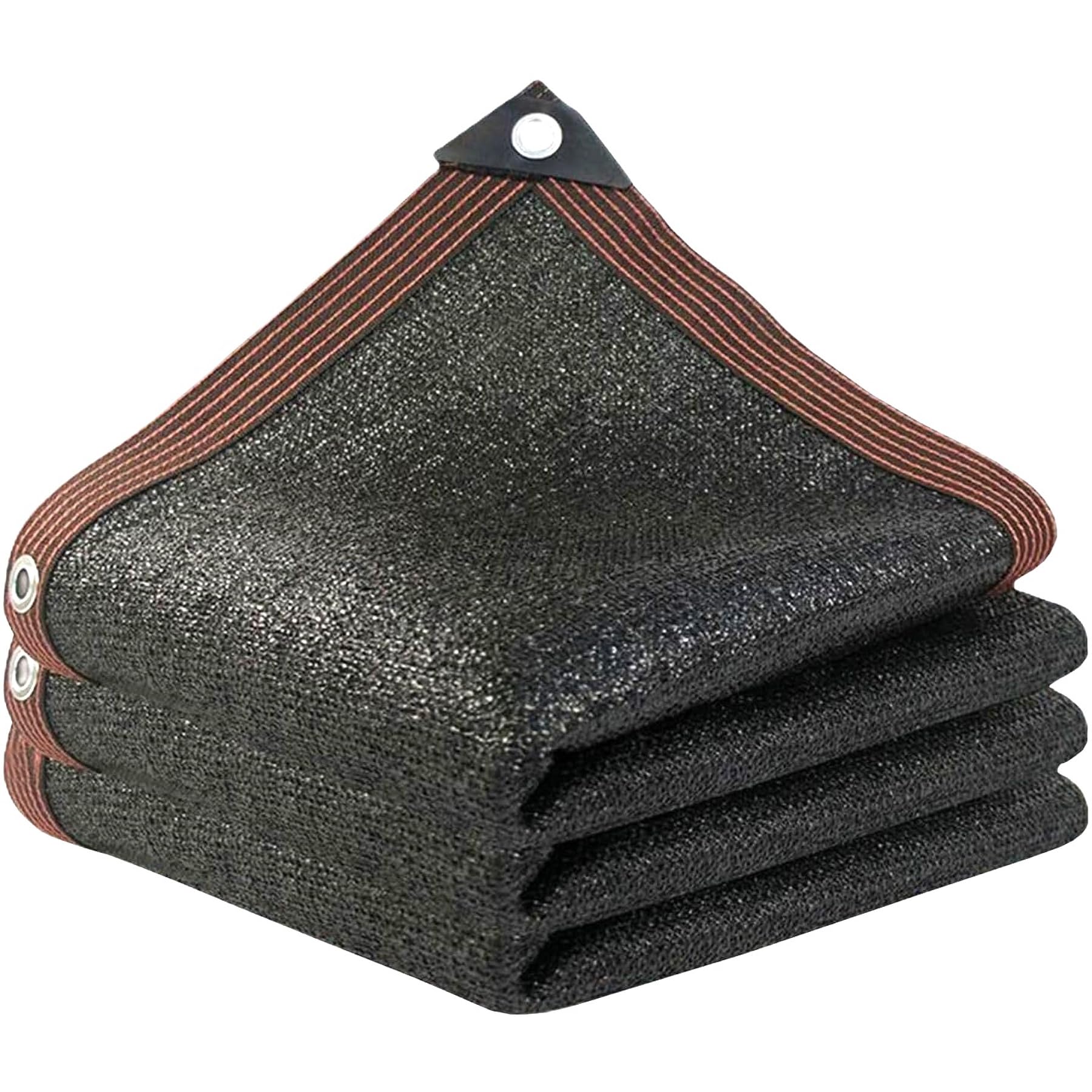 Filet d'ombrage en maille avec œillets - Protection solaire rectangulaire durable pour balcon, terrasse, fleurs, plantes - 2 x 10 m