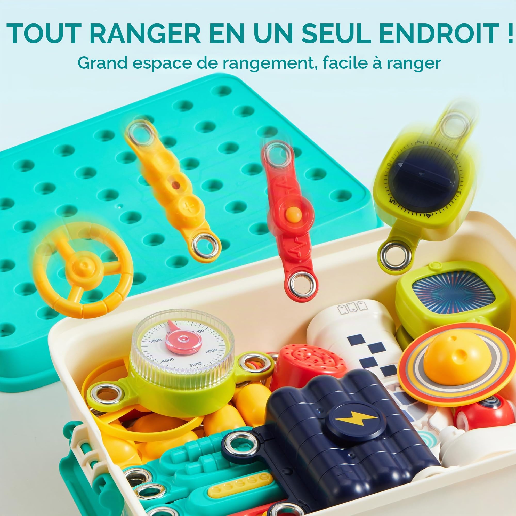 Klever Kits Circuits spatiaux pour Enfants, expériences scientifiques et physiques, kit de Circuits imprimés, Jouet éducatif pour l'école et la Famille, Cadeau pour garçons et Filles de 6 Ans et Plus