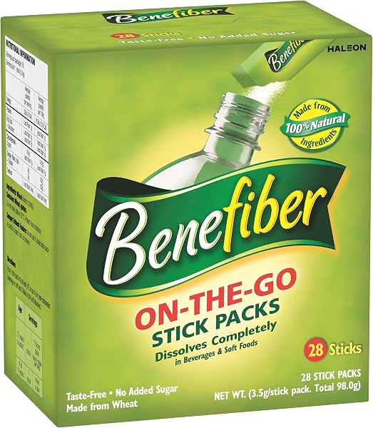 Benefiber Natural Fibre Supplement On the Go 28 Sticks