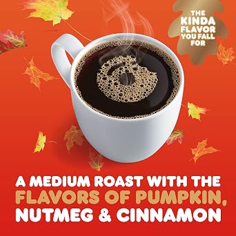 Dunkin 'Pumpkin Spice Seasonal Flavor Ground Coffee Variety Pack، 11 Ounce Bag ( Pack of 3 )