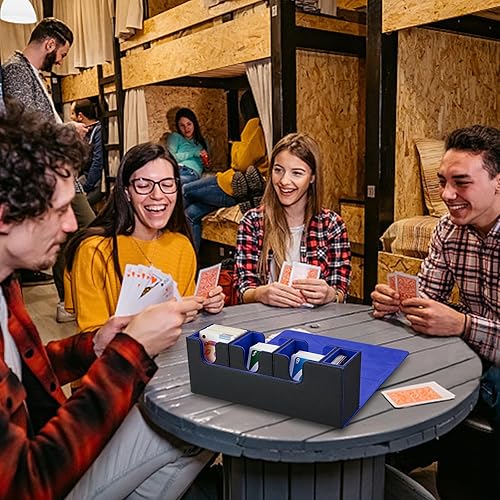 Miniatura 5 de Caja 4 en 1 Commander con bandeja de dados para MTG  Caja de almacenamiento de tarjetas coleccionables con capacidad para más de 300 tarjetas con