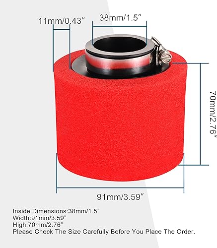 Miniatura 2 de GOOFIT Filtro de aire limpiador de 1.496 pulgadas de repuesto para XR50 CRF50 XR CRF 50 4 tiempos 50cc 70cc 90cc 110cc 125cc 150cc 200cc ATV Quad Go