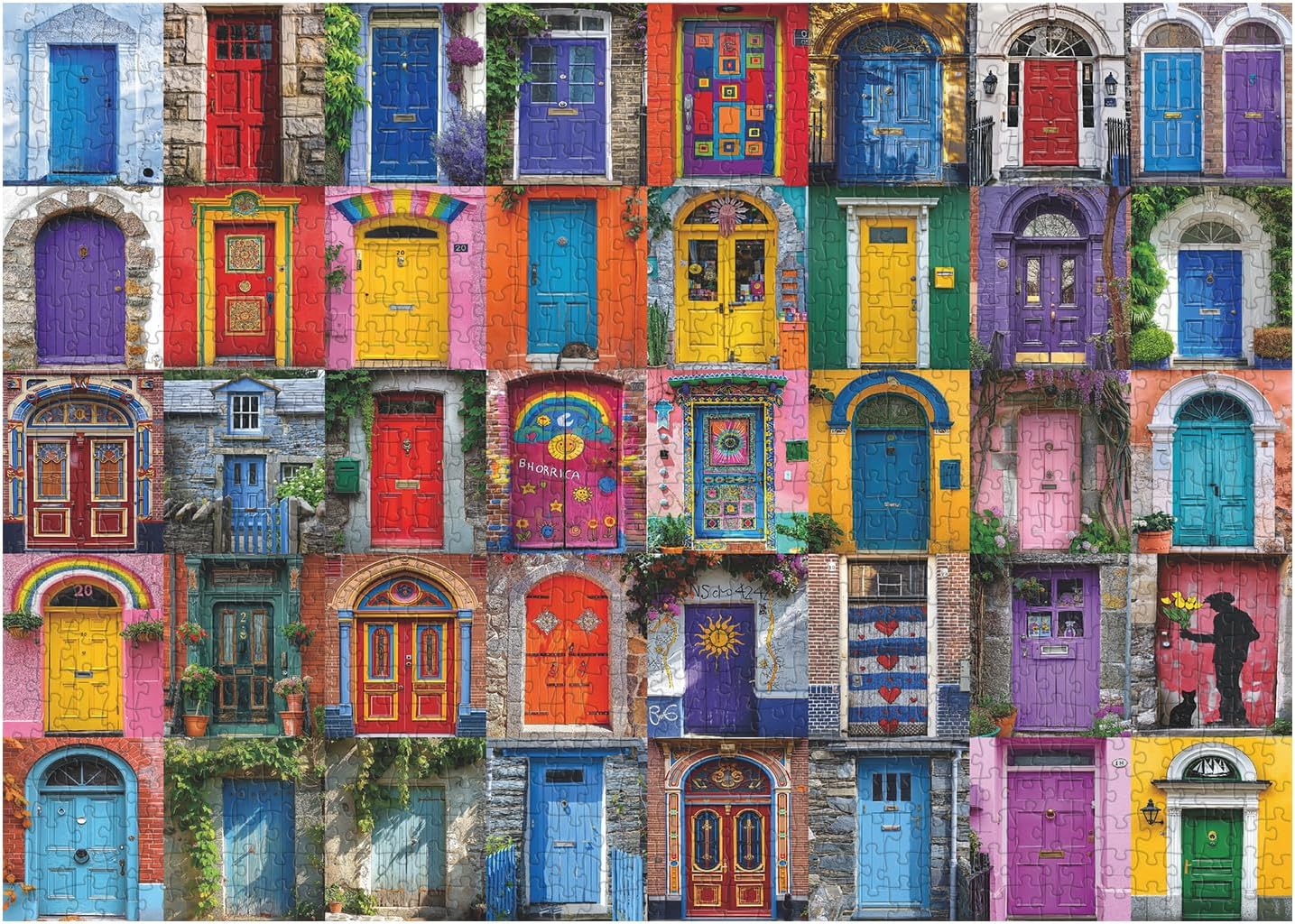 Doorway Kaleidoscope 1000 Pieces Jigsaw Puzzle
