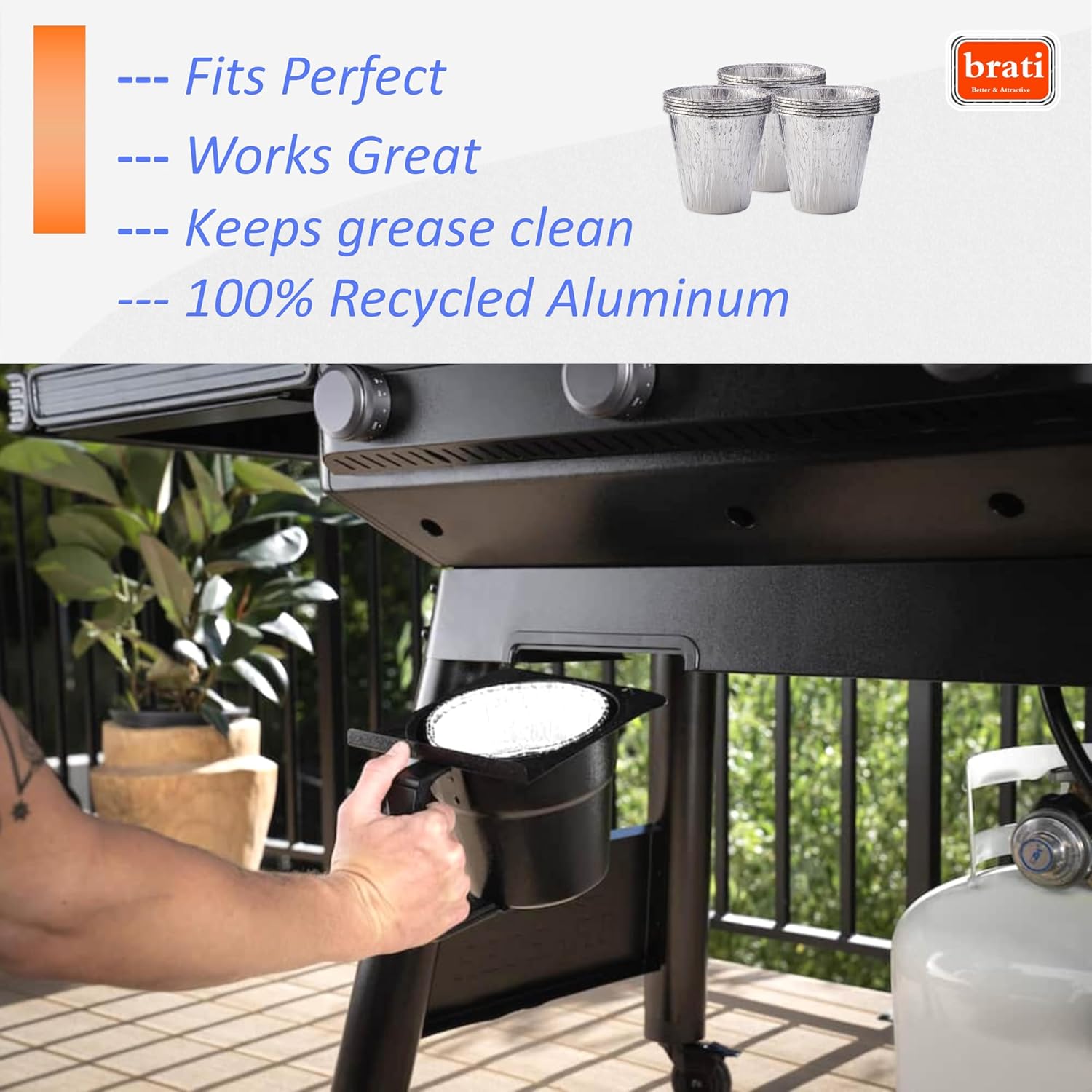 Grease & Ash Keg Liners Replacement for Traeger Woodridge Series Pellet Grill,Large Grease Bucket Liner for Recteq Deck Boss 800/Backyard Beast 1200 Pellet Grill,30-Pack