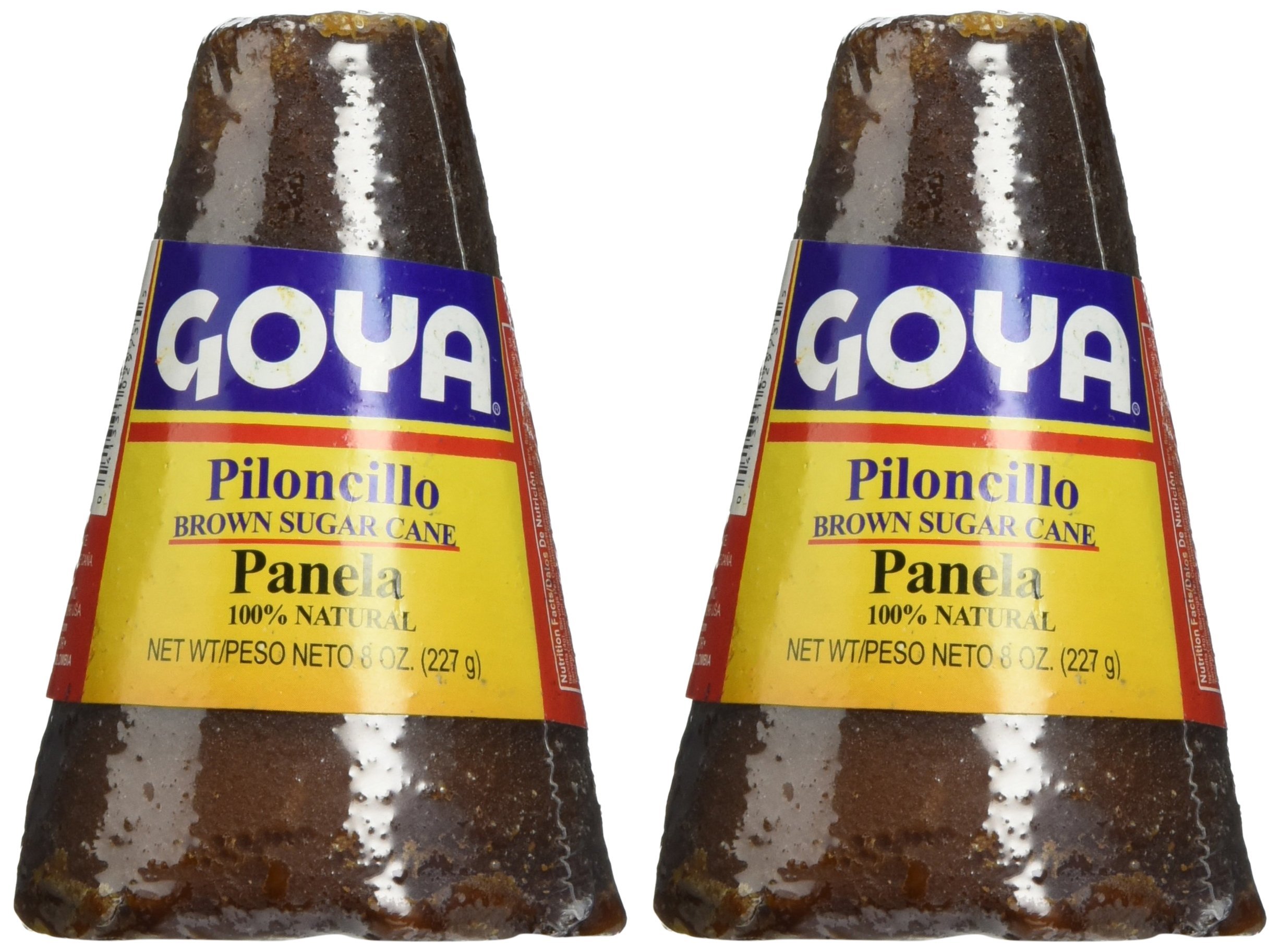 Goya Piloncillo Panela, Brown Sugar Cane 8 Oz (Pack of 2)