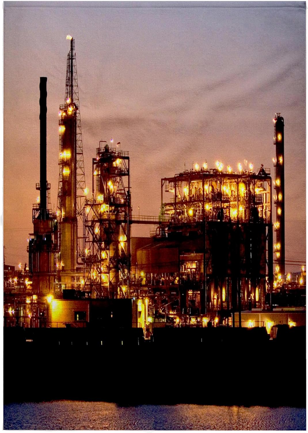 3dRose Industry, Refinery in Texas City, Texas - US44 DFR0207 - David R. Frazier 22x30 Bath Hand Pool Towel
