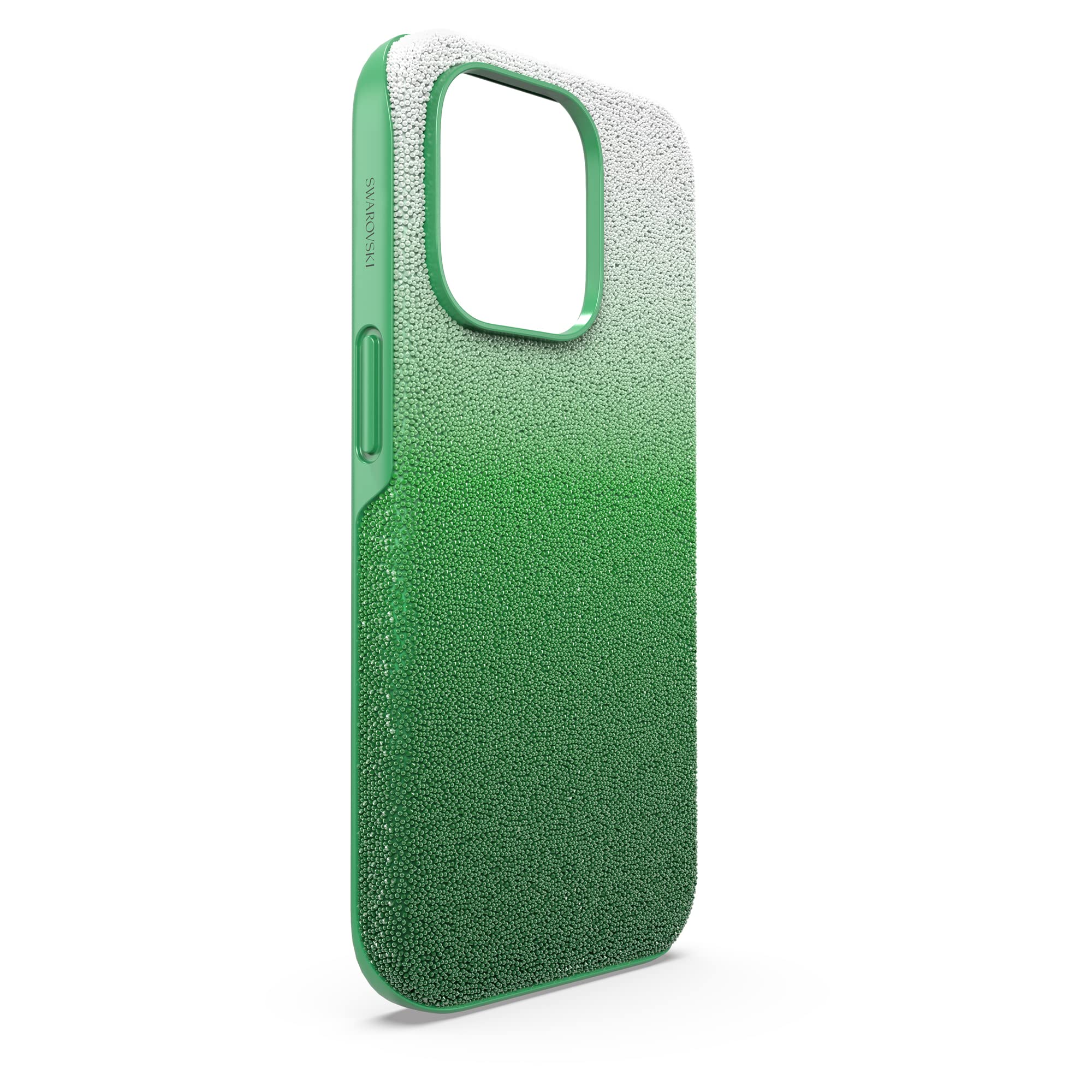 Swarovski High Custodia per Smartphone, con Superficie Ricoperta di CristalliSwarovski , Compatibile con iPhone 14 Pro, Verde