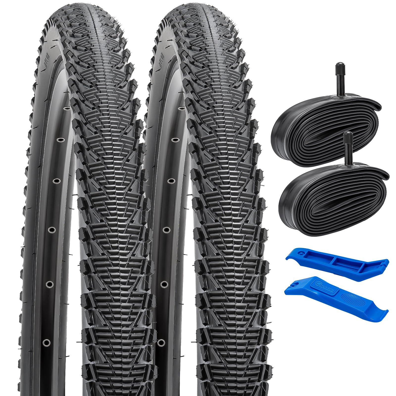 Kit 2 Pneus + 2 Câmaras Para Bicicleta 26 X 2.10 - Compatível Com Vários Modelos