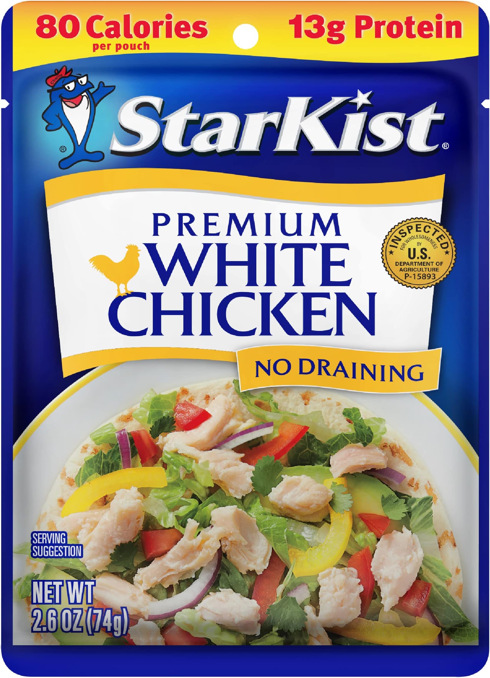 StarKist Premium White Chicken, 2.6 Oz Pouch