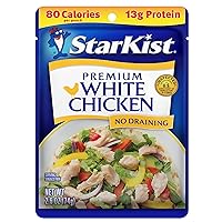 Vista 17 de StarKist 25% menos sodio pollo blanco premium, bolsa de 2.6 onzas