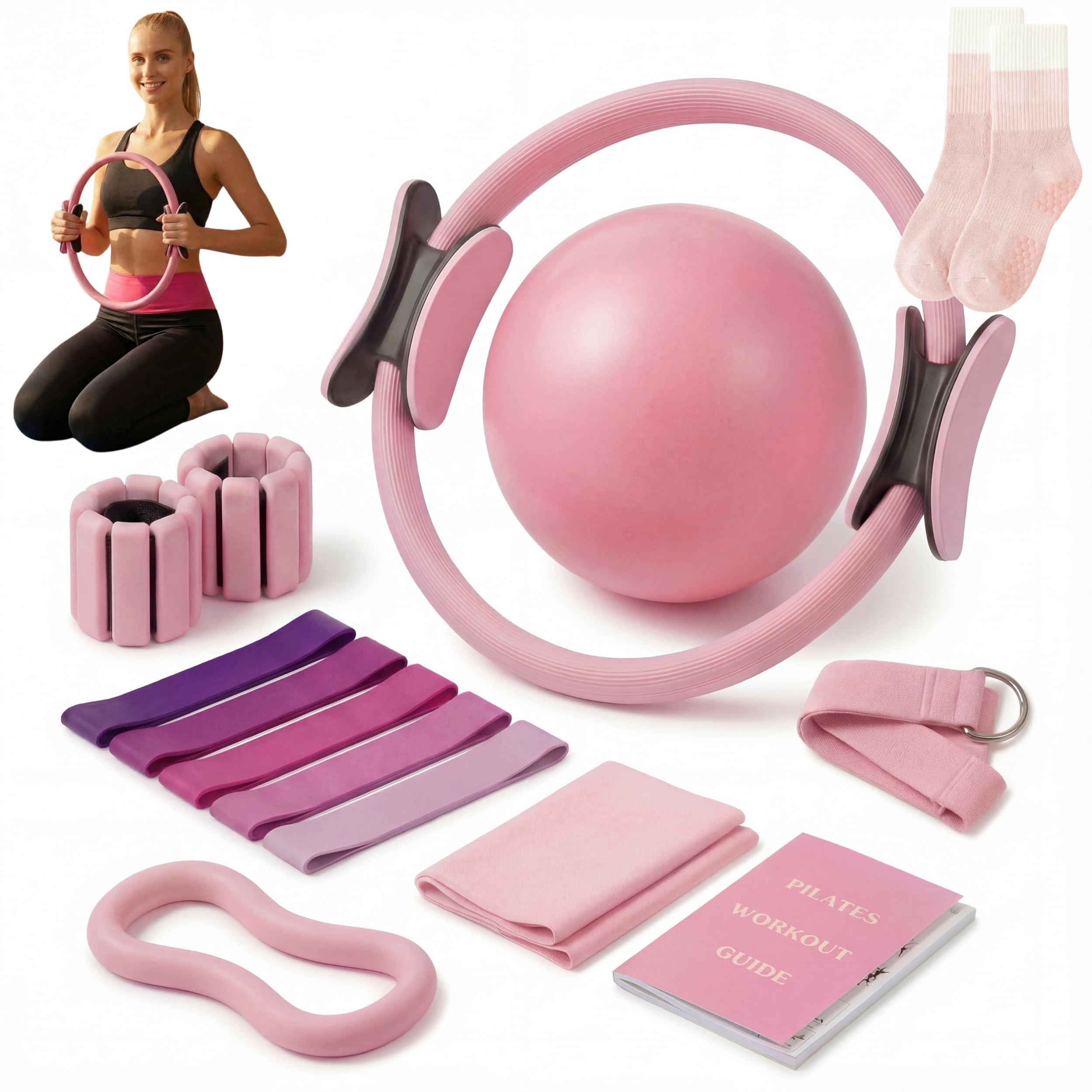 Amazon.com : Pilates Equipment Kit for Home Workout, 16 pcs