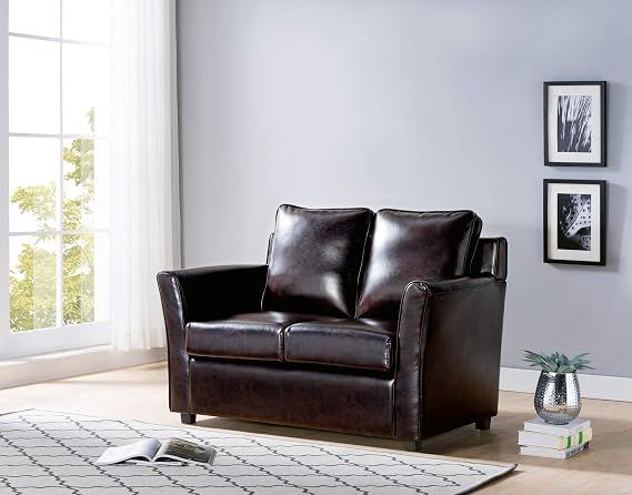 HOMES: Inside + Out Baen Loveseat, Brown