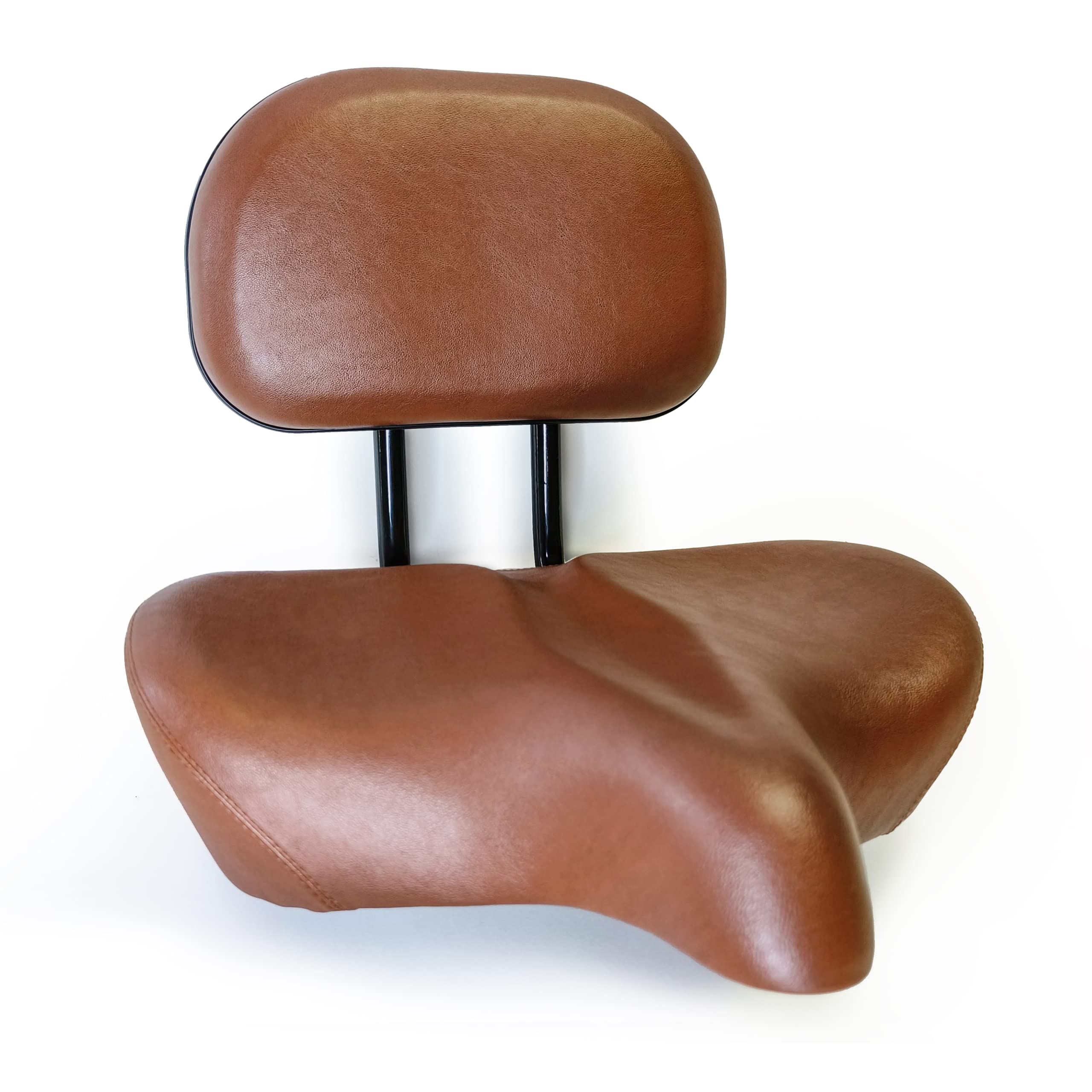 Photo 1 of sixthreezero Super Max Bike Seat with Back, Comfortable Bicycle Saddle Extra Large Wide Super Max Cushion Comfort Seat for Men and Women, Brown