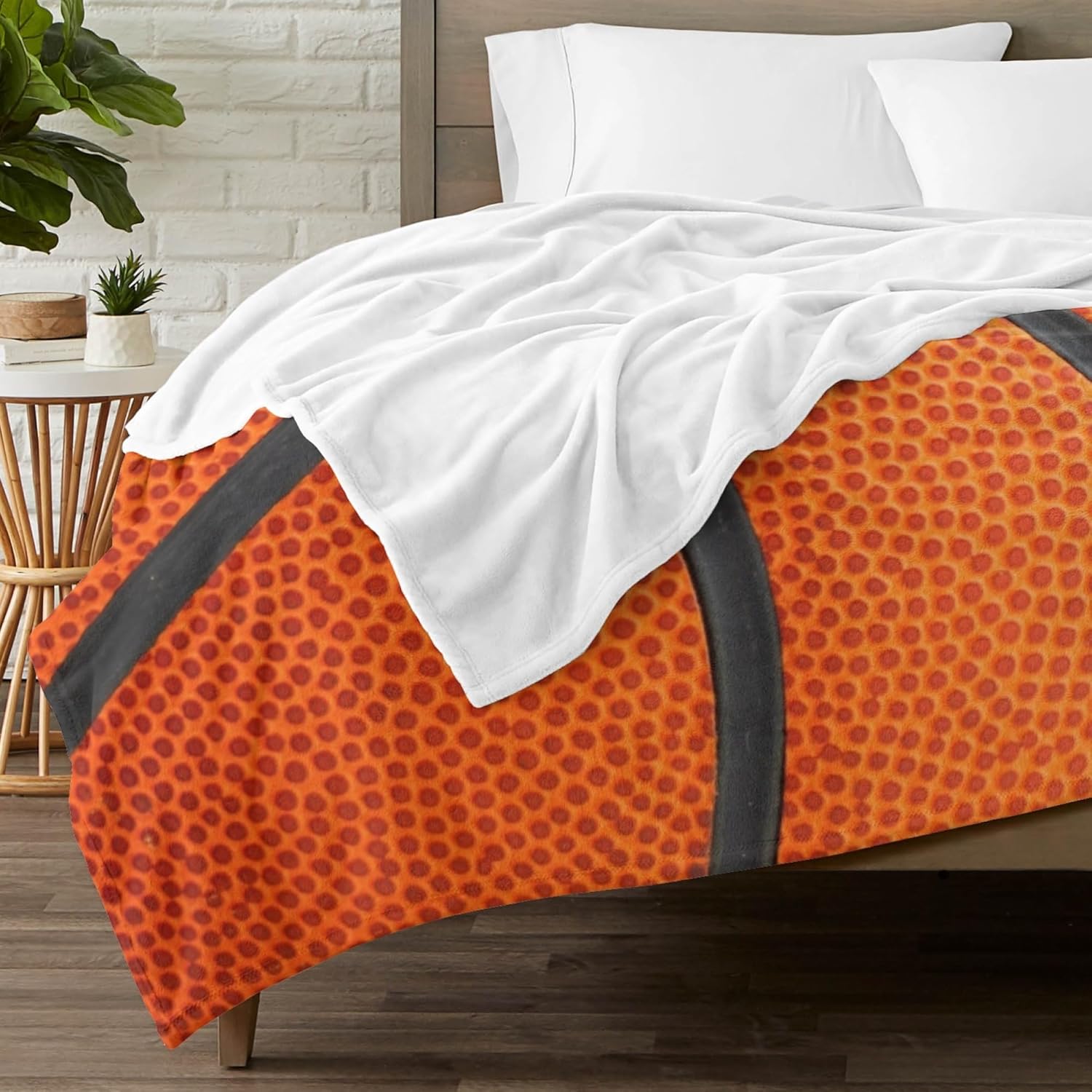 Basketball Blanket Gifts for Boys Girls Baskteball Accesories Gifts for Team Baskteball Gift for Men Baskteball Lover/Player Gifts Super Soft Warm Baskteball Throw Blanket 80"x60"