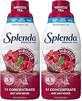 Vista 12 de SPLENDA Té de hibisco concentrado 1:1 premium, cero azúcar, sin gluten, té real preparado, 32 onzas líquidas