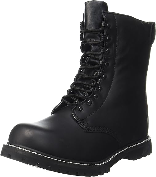 MIDORI ブラック ミリタリーブーツ 25 EEE Amazon.co.jp: アメリカ軍 サイドジッパブーツ／靴 【 10W／28cm