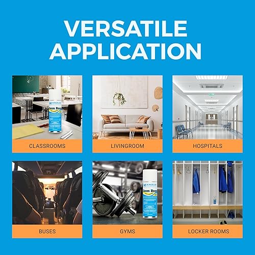 Miniatura 3 de Germ BOSS - Nebulizador, bomba de germen  Mata bacterias que causan olores  Apunta a olores de humo, moho y moho  Lata de liberación total cubre