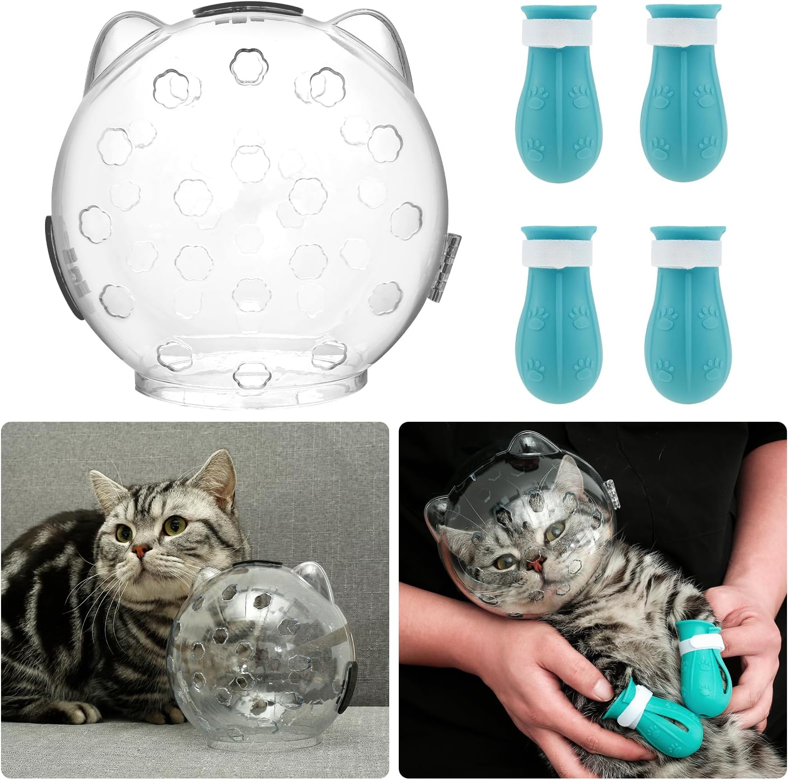 HOTBEST Cat Muzzle, Cat Helmet for Grooming, Breathable