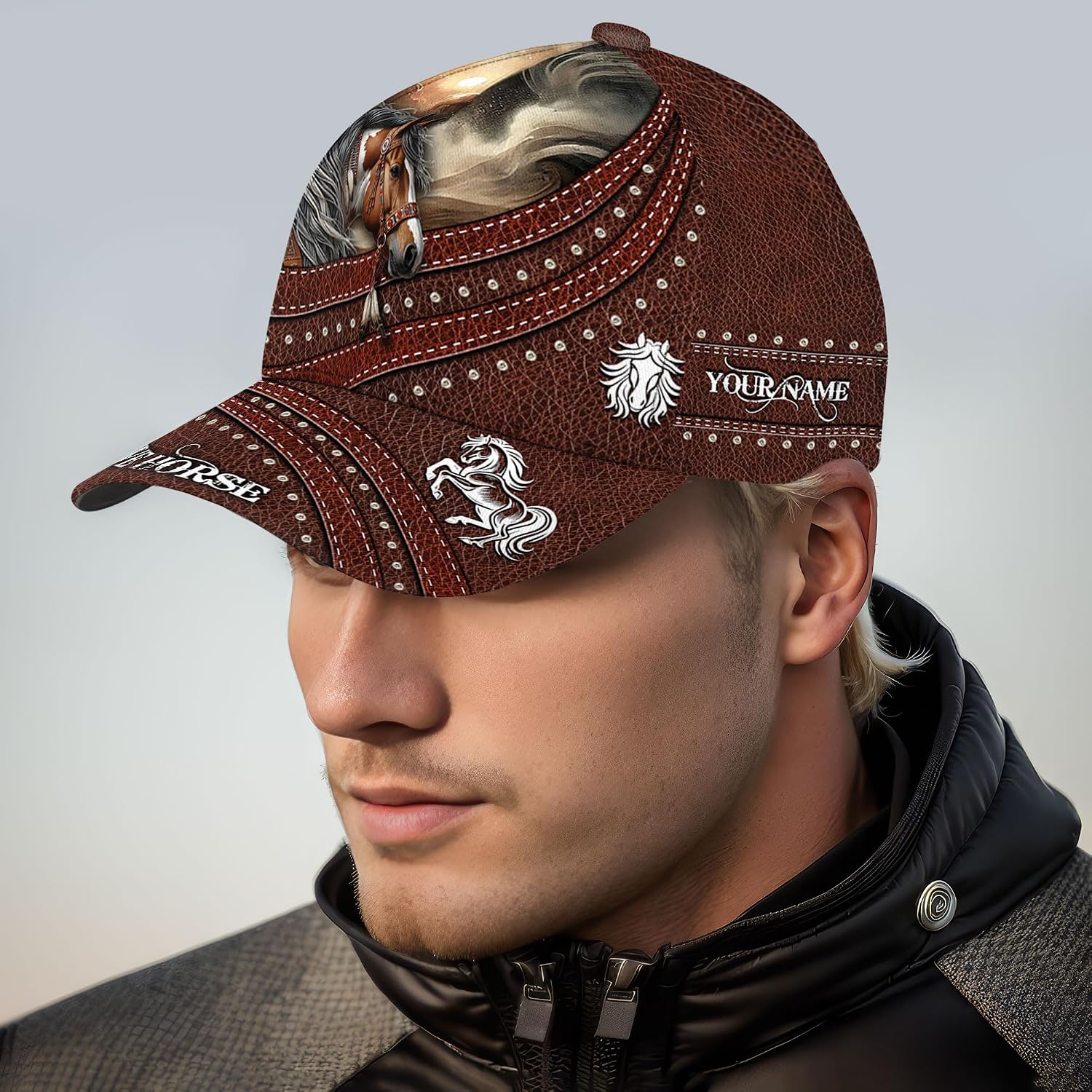 3D Personalized Horse Baseball Caps for Men, Horse Hats for Women Men, Horse Baseball Caps with Horse for Women