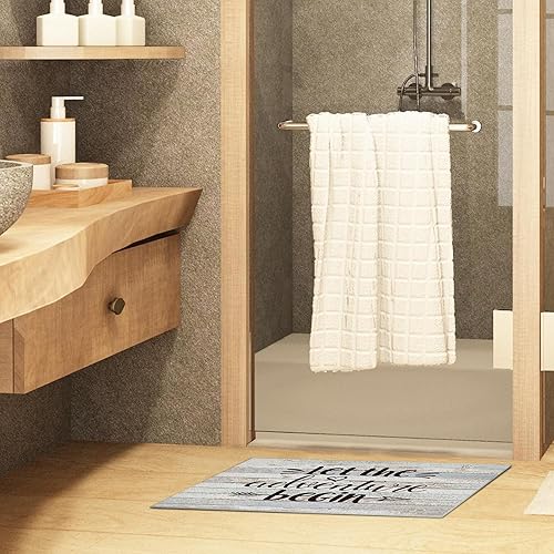 Miniatura 4 de Nogrit Let The Adventure Begin - Tapete rústico impermeable para puerta de entrada al aire libre, 17 x 30 pulgadas, tapete antideslizante para