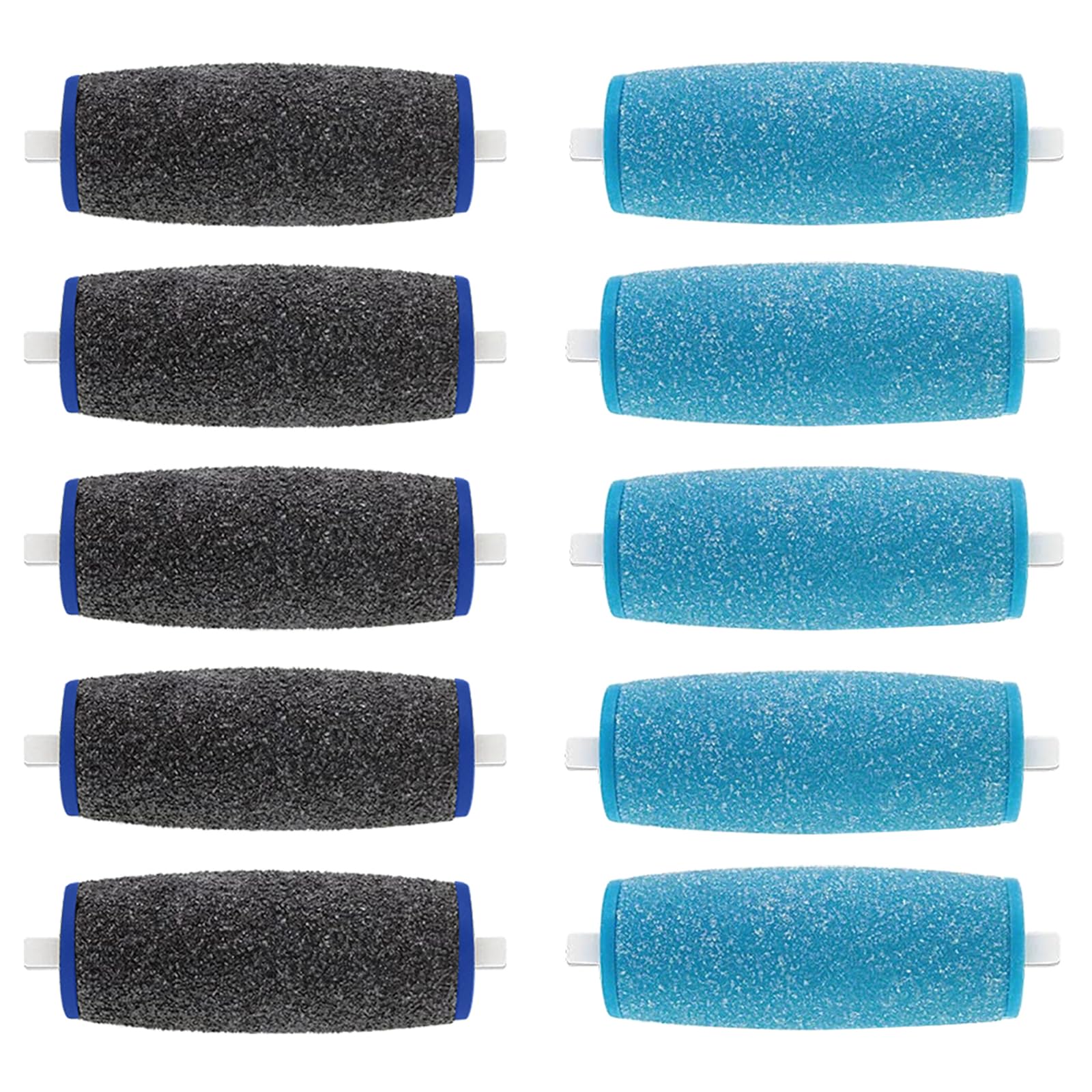 10 Pack Replacement Roller Heads for amop-Pedi Perfect Refills Include 5 Extra Coarse & 5 Regular Coarse Replacement Heads Compatible with Amop Electronic Perfect Foot File