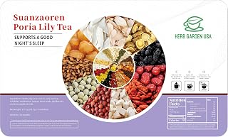 Suanzaoren Poria Lily Tea – 277g (18.5x15 Cans), Relaxing and Nourishing Herbal Tea, Supports Sleep, Calms the Mind & Promotes Wellness, Perfect for Daily Enjoyment