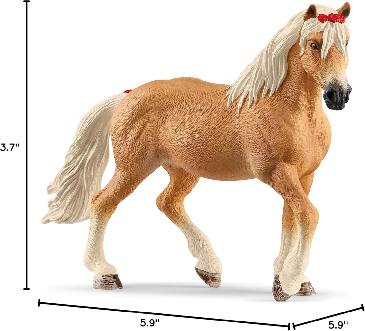 Schleich Horses 2023, Horse Club, Horse Toys for Girls and Boys Haflinger Mare Horse Toy Figurine, Ages 5+ Multi - Image 7