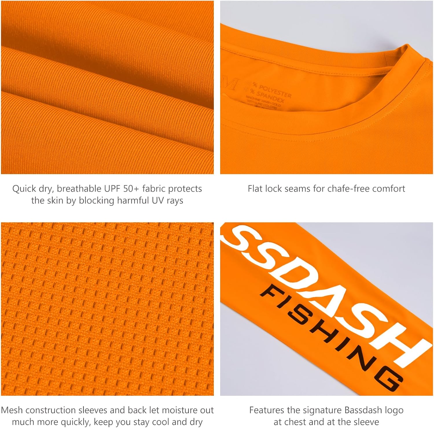 BASSDASH Youth Fishing T Shirts UPF 50+ Long Sleeve Performance UV Protection Tee for Boys Girls - Image 4