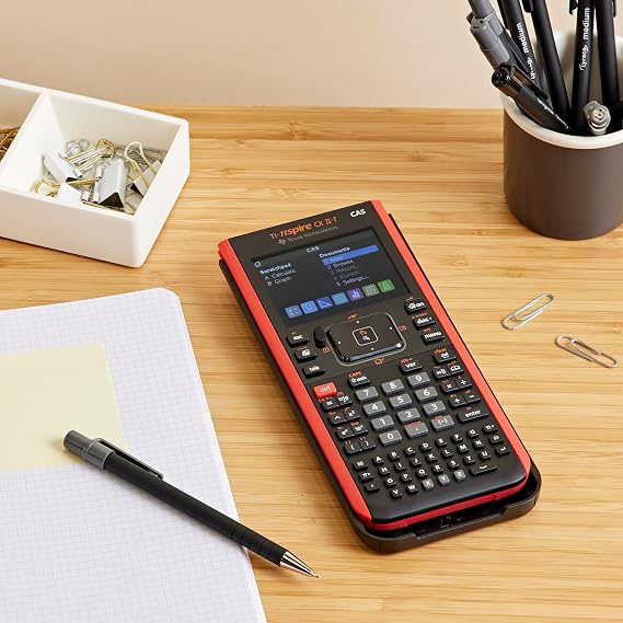 Texas Instruments TI-Nspire CX II-T CAS chart calculator (800 functions, color display, 3D display) black red