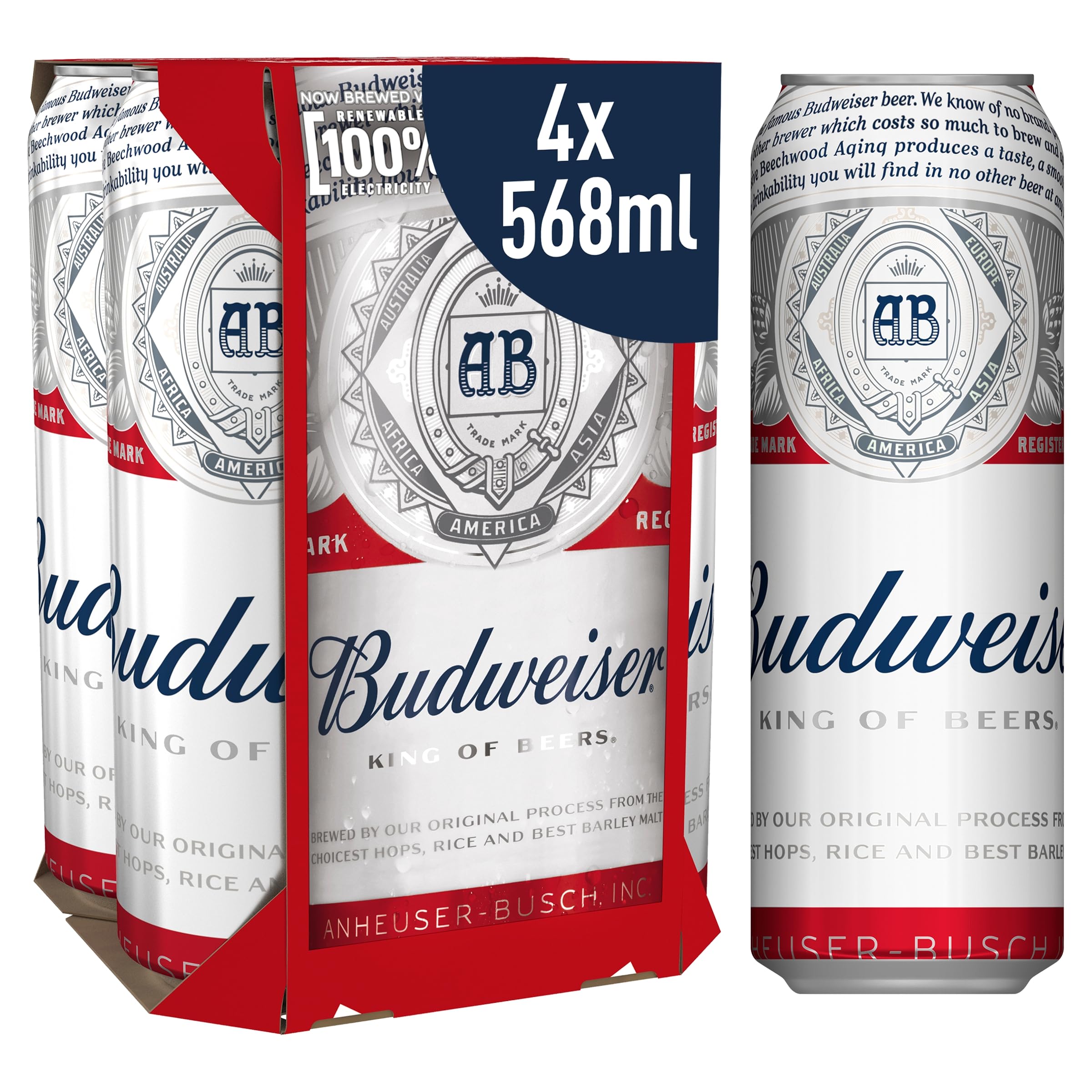 Beer, 4 x 568ml Cans