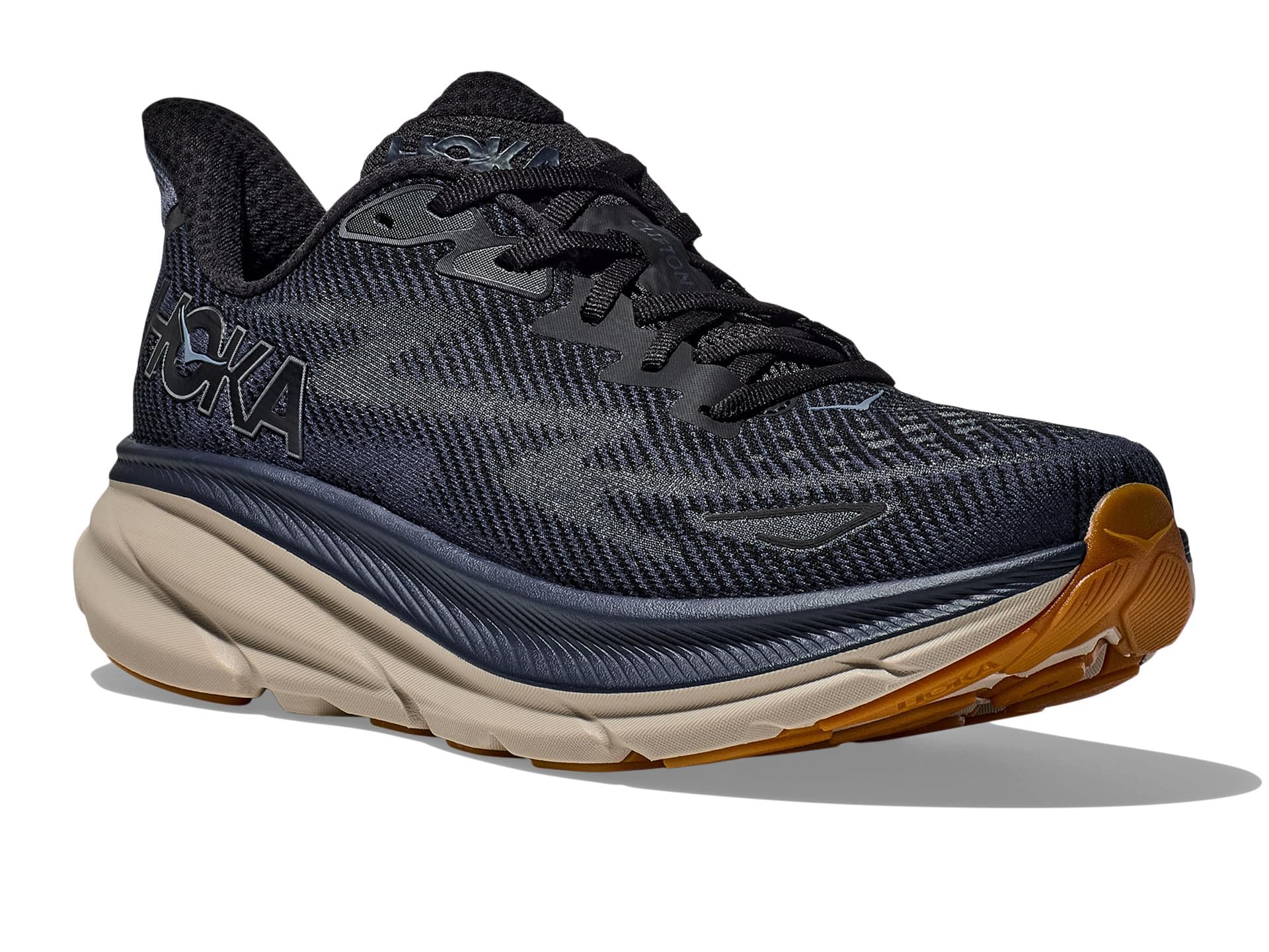 Hoka Men's Clifton 9 Black/Varsity Navy 7.5 Medium