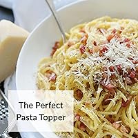 Vista 2 de DeLallo Queso romano rallado, recipiente de 8 onzas con tapa agitadora, paquete de 4