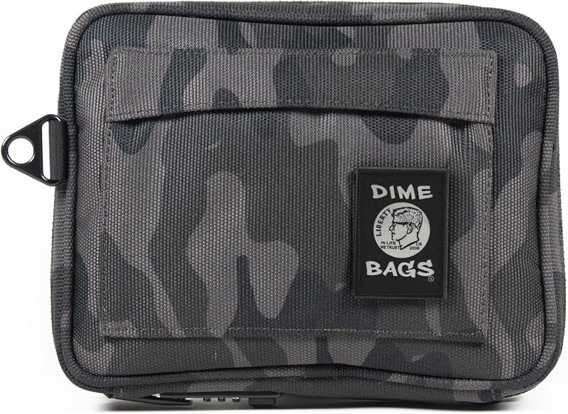 DIME BAGS Boss Bolsa acolchoada com bolso oculto e fechamento por combinação de 3 dígitos