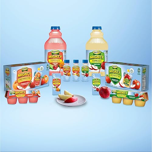 Miniatura 8 de Mott's Mighty Soarin' - Bebida de jugo de manzana, botellas de 8 onzas líquidas, 24 unidades (4 paquetes de 6), 100% jugo de fruta combinado con