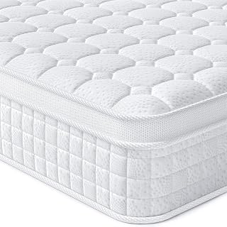 Vesgantti Hybridmatratze 160x200, H3 7-Zonen Druckentlastung Orthopädische Matratze, Taschenfederkernmatratze Oeko-TEX Zertifiziert, atmungsaktiv (30 cm Tight Top, weiß)‌