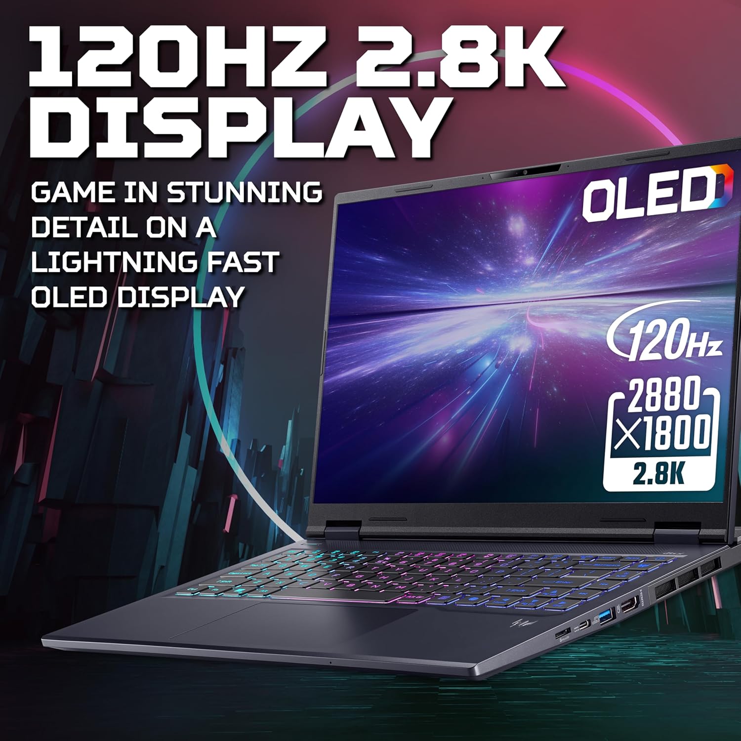 Acer Predator Helios Neo 14 AI PHN14-71 Gaming Laptop - Intel Core Ultra 7 255H, 32GB, 1TB Gen4 SSD, NVIDIA GeForce RTX 5070, 14.5" 2.8K OLED 120Hz, Windows 11, Black 81OFWCIrT8L. AC SL1500