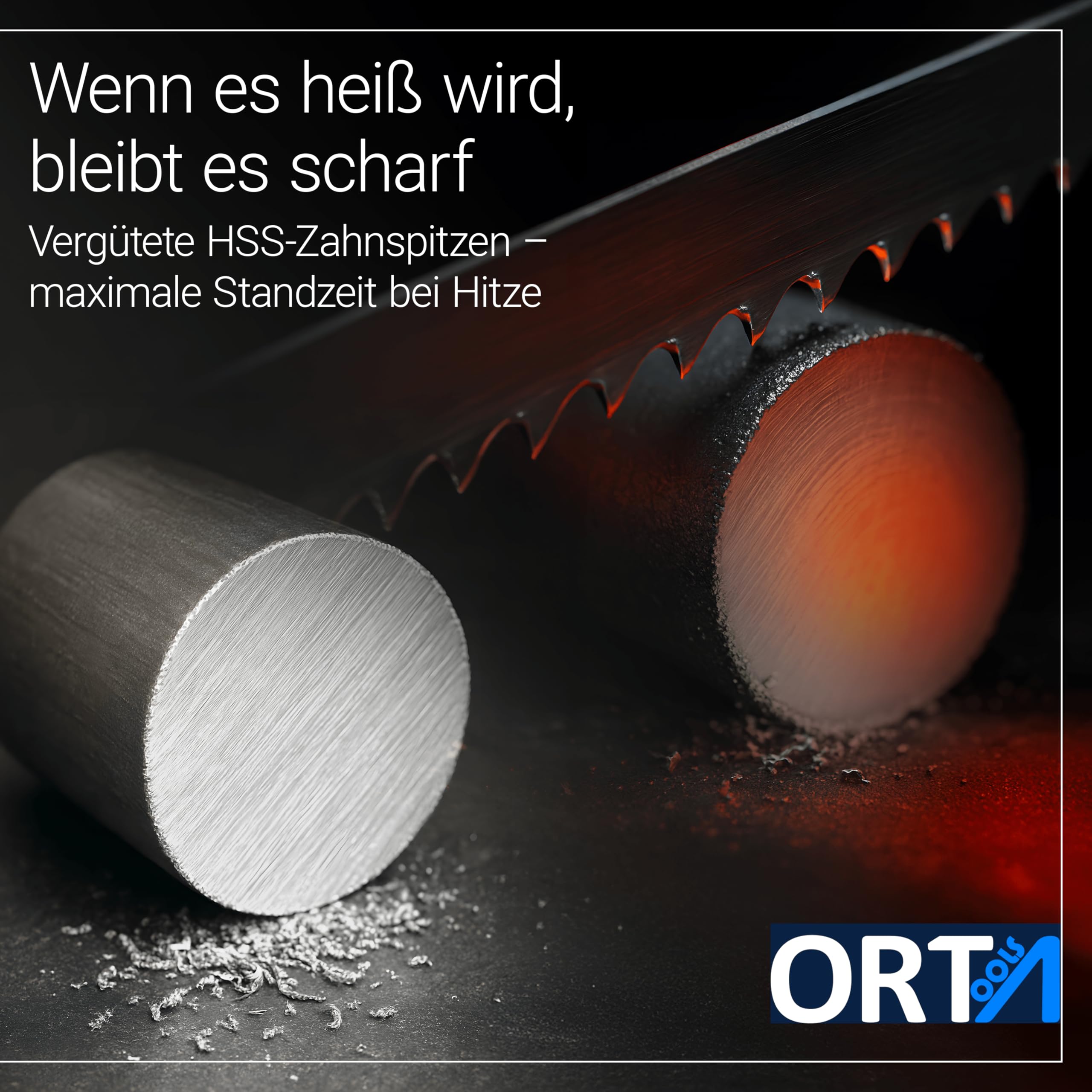 Orta - 3 Stück - 1638 x 13 x 0,65 x 10/14 -BiMetall M42 - Bandsägeblätter Metall Sägeblatt z.B. für Optimum, Epple, Holzmann, Bernardo