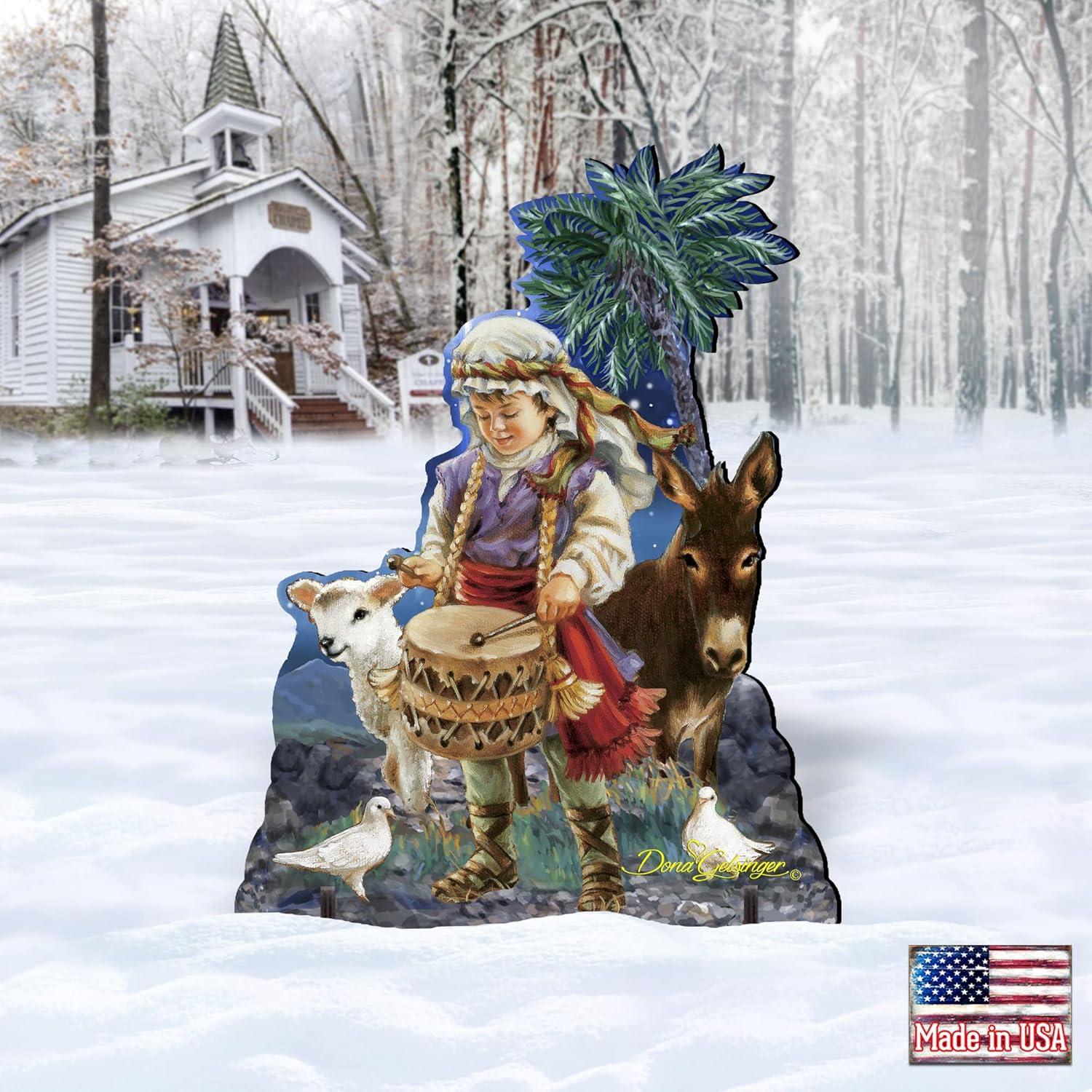 Nativity Scene Little Drummer Boy Home and Outdoor Decor by Dona Gelsinger