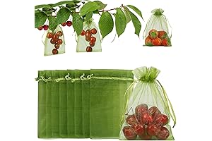 Fruit Protection Bags: Shield Your Crops with 100 Pcs of Green Drawstring Nets