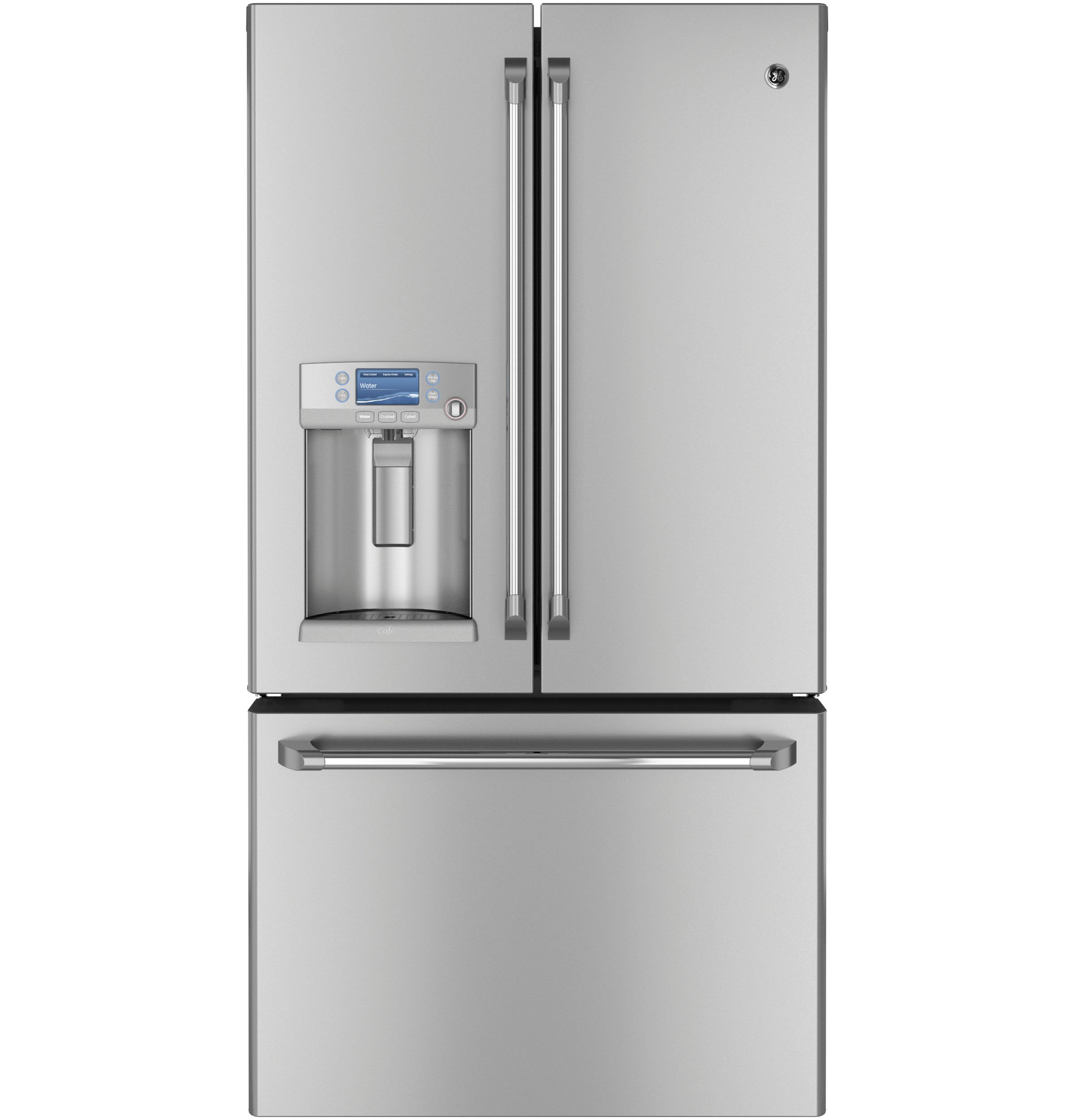 GE CYE23TSDSS Cafe 23.1 Cu. Ft. Stainless Steel Counter Depth French Door Refrigerator - Energy Star