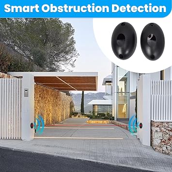2000LB Automatic Sliding Gate Opener APP Keypad Control,370W Gear Rack Driven Sliding Gate Motor with 4 Remotes,Electric Gate Operator System Kit for Sliding Gate Up to 40FT (370W 2000LB)