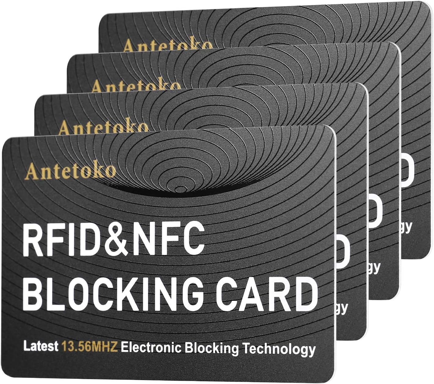 RFID Blocking Card | NFC Contactless Cards Protection | Protect Your Entire Wallet | No More Need for Single Sleeves | for Men or Women, Credit Card Holder, Wallets or Passport (White)