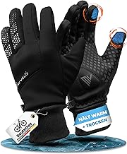 MIVELO Cycling Gloves Men & Women - Water-Repellent & with Ergo Pad I Touchscreen Compatible Gloves I Winter Gloves & Transition Gloves I Gloves