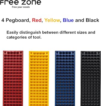 Free Zone - 4 PCS Bit Organizer Set 158-Hole Bit Storage 1/4 Hex Bits & Drive Bits Adapter Storage Toolbox Storage (Tools Not Included)