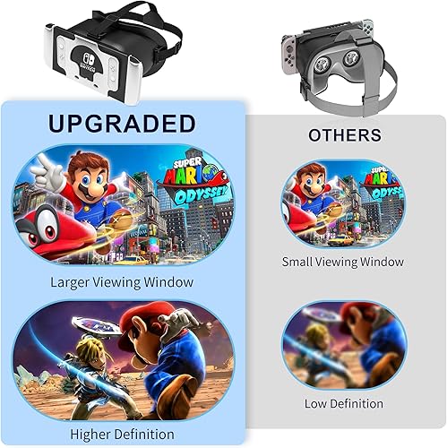 Miniatura 2 de DEVASO Upgraded VR Headset for Nintendo Switch & Switch OLED Model, Switch Virtual Reality Glasses with Adjustable HD Lenses and Comfortable Head