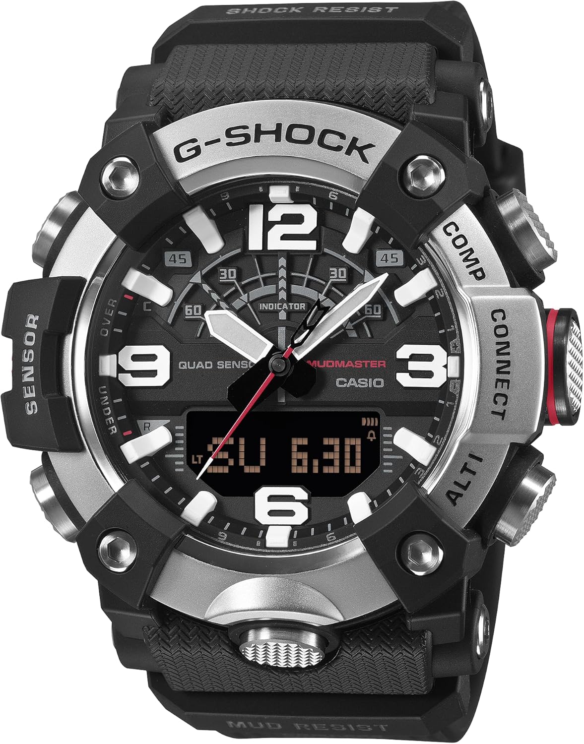Casio G-Shock Master of G MUDMASTER Steel Bezel Black Carbon Resin Watch GGB100XM-1A