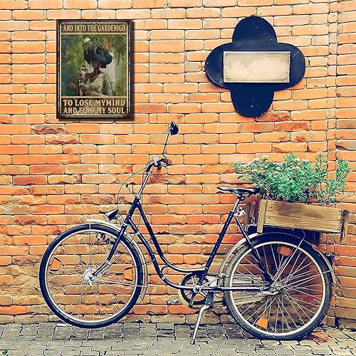 Vista 136 de LIUAXICIA Letreros de metal divertidos para jardín, letreros de metal con diseño de colibrí, para garaje, hogar, cafetería, bar, granja, pared