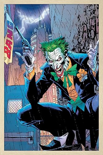 Miniatura 57 de Trends International DC Comics - Póster de pared de The Joker - Bang, 22.375 x 34 pulgadas, versión enmarcada en negro Versión enmarcada Barnwood