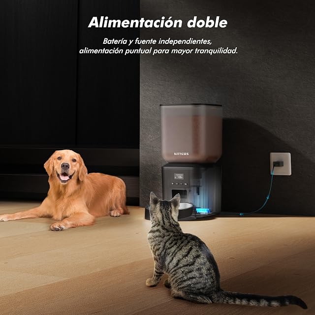 Foto 6 de 8 de Comedero Gato Automático para Gatos y Perros, 8L De Gran Capacidad